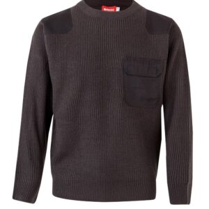 Jersey punto grueso con cuello redondo