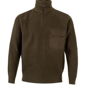 Jersey punto grueso con cuello alto