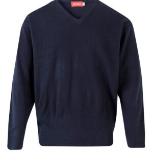 Jersey punto fino con cuello en pico