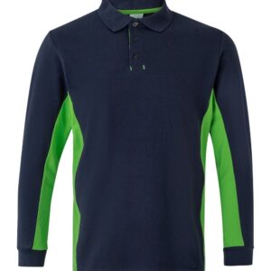 Polo bicolor manga larga