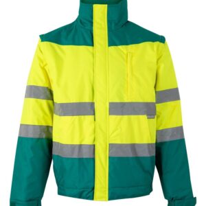 Cazadora acolchada bicolor