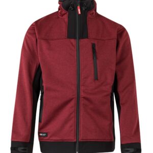 Cazadora soft shell bicolor con capucha