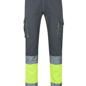 Pantalón 100% algodón bicolor multibolsillos