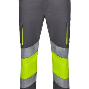 Pantalón stretch bicolor cinta segmentada