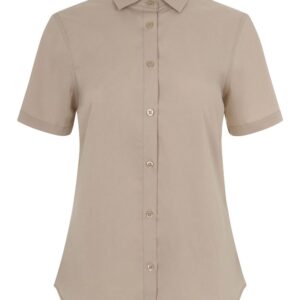 Camisa manga corta stretch mujer