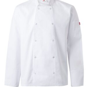Chaqueta de cocina con automáticos manga larga