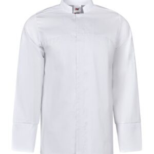 Chaqueta de cocina stretch con cierre central