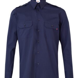 Camisa con galoneras manga larga