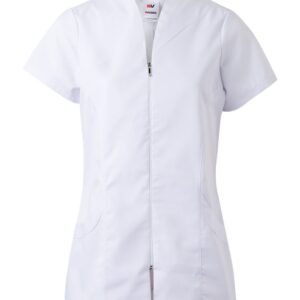 Chaqueta con cremallera manga corta mujer