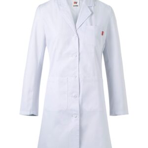 Bata semientallada manga larga mujer