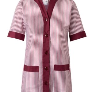 Chaqueta a rayas manga corta mujer