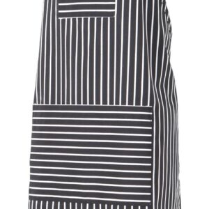 Delantal peto a rayas con bolsillo